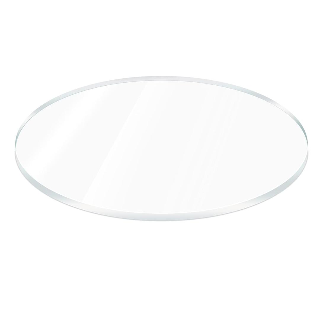 1 Pieces 1/4" Round Plexiglass Sheet, 12 Inch Diameter Clear Acrylic Circle, Round Cake Disk Acrylic Sheet, Plexiglass Table Top, Acrylic Backdrop