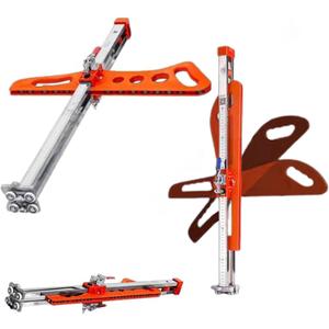 Folding Metal Drywall Cutter Tool, Dual Positioning Sheetrock Cutting Tool with blade,8-13mm Cuttable Thickness, Foldable Drywall Cutting Tools for Wall, Build, Decoration (Orange 23 Wheels)