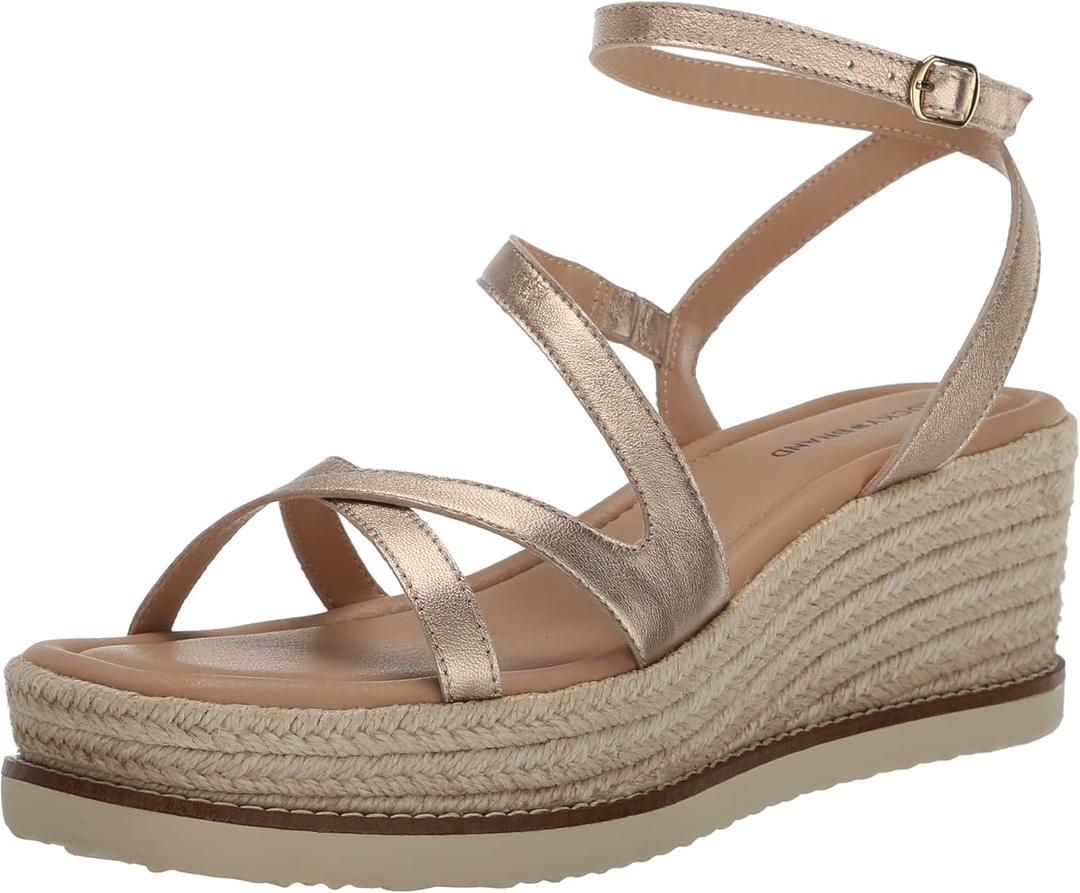Lucky Brand womens Carolie Espadrille Wedge Sandal (12, Stardust)