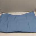 Sidney Sleep Curved Pillow Covers - Full Length Zipper Closure - Premium Soft Brushed Microfiber - 20 x 36 Inches - Fits Curved Side Sleeping Pillows (King, Navy