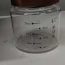 Datttcc Glass Jars,Set of 4 Glass Food Storage Containers with Wooden Lids,Clear Glass Canister Sets for Sugar,Tea,Coffee,Snack,Spice,Herbs(33 oz/ 1000 ml)