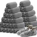Vabean 1000 Pcs Disposable Shoe Covers Boot Cover Waterproof Nonslip Shoe Protector Covers for Indoor Carpet Floor Workplace Protection, One Size Fit Most (Grey)