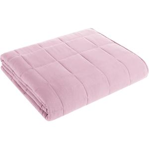 L'AGRATY Weighted Blanket - 88"x104" 25lbs Cooling Breathable Heavy Blanket Microfiber Material with Glass Beads for Adult All-Season Summer Fall Winter Soft Thick Comfort