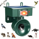 2026 New Solar Ultrasonic Bird Repeller Outdoor,Woodpecker Deterrent for House,Pigeon Bird Deterrents for Outside Sparrow Bird Repellent Scare Devices,Animal Repellent for Porch Patio Yard Garden Farm