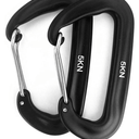 5-7kn Aluminum Alloy Carabiner Hooks Outdoor Hammock Heavy Duty, Locking, 10 Pieces