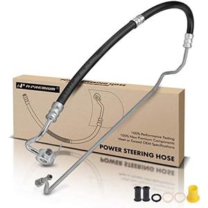  A-Premium Power Steering Pressure Hose Line Assembly Compatible with Toyota Tundra 2000-2006, Sequoia 2001-2007, 4.7L, with O-ring & Washer, Pump to Gear/Rack : Automotive