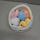 6 Pcs My First Easter Basket Plush Playset, Baby Easter Baskets for Kids Already Filled with Bunny Chick Egg Carrot, Easter Toys & Gifts for Baby Toddler Kids Boys & Girls