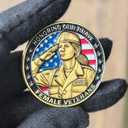 U.S. Female Veterans Challenge Coin - Honoring Courage, Sacrifice, and Strength of Women in Service (Pack of 3)