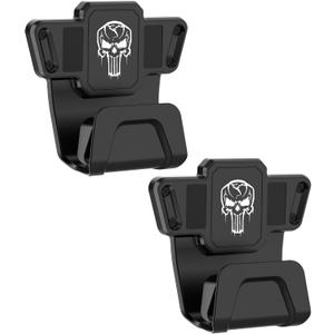 Magnetic Car Gun Mount, Gun Holder Rack with Safety Trigger Guard Protection, Easy Conceal in Vehicle, Truck, Safes, Walls, Heavy Duty Car
