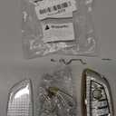 For BMW Key Fob Cover, Soft TPU Full Protection Key Fob Case with Bear Keychain Compatible with BMW X1 X2 X3 X5 X6 X7 GT and 2 5 6 7 Series Smart Car Key Accessories, White