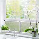 Expandable Window Screen, 2 Pack Adjustable Window Screen (15" H x 21" - 40" W) - Medium Replacement Window Screens with Frame, Durable Replacement Screen for Window