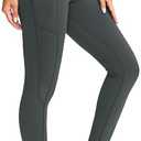 G Gradual Women's Fleece Lined Winter Leggings with Pockets Water Resistant High Waisted Thermal Warm Pants Running Hiking. Size XL