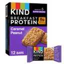 KIND Caramel Peanut Breakfast Nutrition Bars - 10.58oz/6ct, BBD: 30 Sep 2026