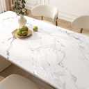 2 x FunStick 24"x200" Silver White Marble Contact Paper for Counter Top Peel and Stick Waterproof Adhesive Marble Wallpaper Peel and Stick Countertop Contact Paper for Kitchen Bathroom Desk Vinyl Wrap