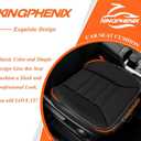 kingphenix Car Seat Cushion with 1.2inch Comfort Memory Foam, Seat Cushion for Car and Office Chair (Black)