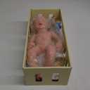 BABESIDE Slicone Baby Doll Lifelike Reborn Baby Dolls - 16 Inch (Weight 4 Lb) Full Platinum Silicone Reborn Baby Doll Slicone Full Body Anatomically Correct Sleeping Baby Girl with Gift Box