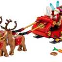 LEGO Santa's Sleigh - Building Toys for Kids, Boys & Girls, Ages 9+ - Indoor Christmas Decorations for Home W/Santa Claus Figurine & Reindeer - Gifts for Boys & Girls - 40499