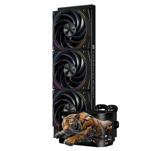 Thermalright Wonder Vision 360 Turbo ARGB Black CPU Water Cooler, 60HZ Curved Screen with 2400x1080 Resolution,for AM4/AM5,Intel LGA1851/1700,6.67in 3D Screen High Performance Pump,3000RPM Fan Speed