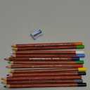 Colour Charcoal Pencils Drawing Set, 12Pcs Pastel Chalk Pastel Pencils Chalk Pencil Wooden Rod Professional Sketching Painting Tool for Artists (Landscape color pink pencil)