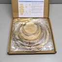 4 Tier Stainless Steel Cupcake Stand, Gold Metal Serving Tray Cake Holder Cake Display Stand for Holiday Dessert Table Decorations Birthday Party Wedding