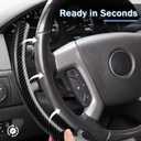 Steering Wheel Cover for Chevy Silverado 1500 GMC Sierra 1500 2007-2013/2500 3500 Chevrolet Tahoe Suburban Yukon (Yukon XL) 2007-2014/ Traverse 2009-2017/ GMC Sierra 2500HD 3500HD 2008-2014