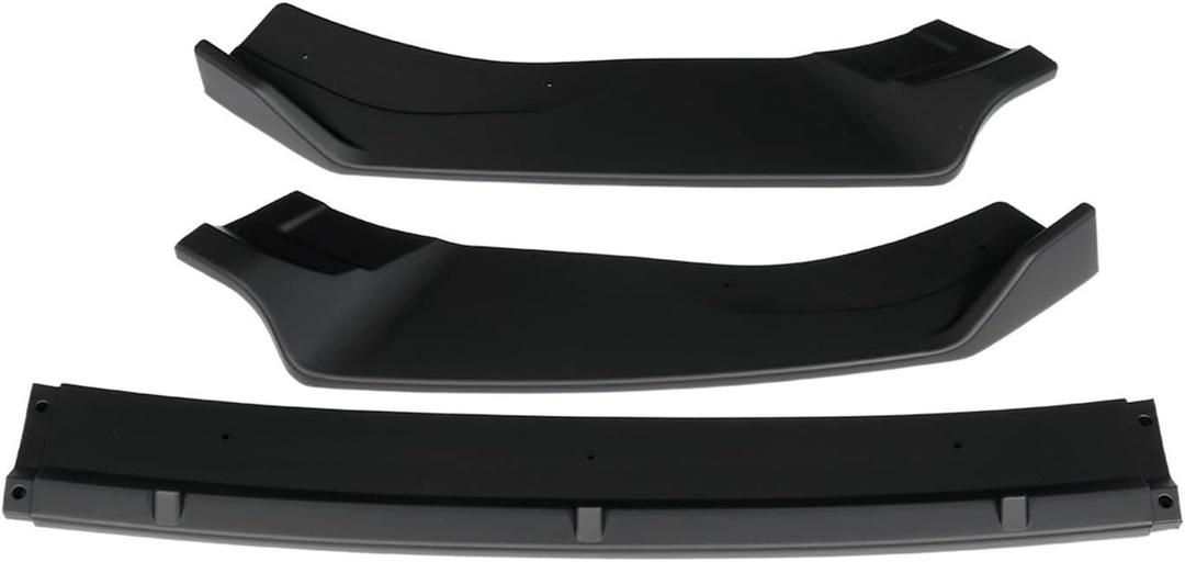 3 Pcs Car Front Bumper Splitter Lip Diffuser Spoiler Guard Protetor Lip Compatible for VW Golf MK7 MK7.5 GTI R GTD 2014-2019(Matte Black)
