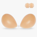 Niidor Adhesive Bra Strapless Sticky Invisible Push up Silicone Bra for Backless Dress with Nipple Covers, Size G