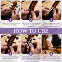 JAOJAO Violin Peg Compound, Peg Compound Violin Smooth and Delicate Effectively Fill Gaps Increase Friction Not Easy to Run Tune Small and Portable Extend The Life of The Tuning Pin, 26g