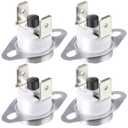 Dreyoo 4 Piece 47-22861-01 Furnace Limit Switch L350 Replacement, Roll Out Limit Switch SRL350 350F, Compatible with Rheem Furnace Automobile Motor, Transformer, General Electrical Equipment Supplies