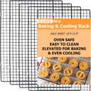 5PCS Cooling Racks for Cooking and Baking 10" x 16" Wire Rack Baking Rack, Cookie Rack, Heavy Duty Stainless Steel Wire Rack for Grilling, Roasting, Cooking, Drying
