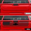 RT-TCZ for Silverado Tailgate Flag Decal Sticker Compatible with Chevy Silverado 2019-2024 Black Flag Exterior Accessories