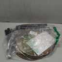 Small Round End Table - 3 Tier Design Accent Table, Narrow Side or Bedside Stand, Industrial Vintage Nightstand for Bedroom, Living Room, or Small Spaces, Rustic Brown (1 Pack)