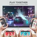 Gepicest Wrist Strap for Joycon 4 Pieces Switch Parts Accessories Controller Attachments Compatible with Joy Con, Dual Remote Comfort Controller Straps Black 2 Pairs