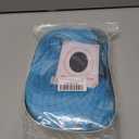 Sky Blue Wig with Bangs Short Light Blue Bob Wig Wavy Curly Wigs Synthetic Hair Wigs (Small Size)