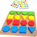 Puzzles Gifts for Dementia,Alzheimers Activities & Memory Games for Seniors,Geometric Cognitive Products for Elderly