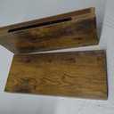 QEEIG Floating Shelves Wall Shelf 24 inches Long Farmhouse Bathroom Decor Bedroom Kitchen Living Room Wall Mounted 24 x 9 inch Set of 2, Rustic Brown (008-60BN)