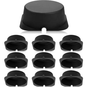 Tuanse 10 Pack Recessed Light Cover for Attic Insulation, Fire Resistant Can Covers for 6 Inch Lighting Fixtures, 8.6 x 8.6 x 2.9 Inch, Reduce Heat Loss & Air Leakage, Easy Install (Black)