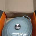 Le Creuset Enameled Cast Iron Signature Oval Dutch Oven, 8 qt., Sea Salt