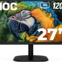 AOC 27B35H3 27" Casual Gaming Monitor, IPS Panel, Full HD (1920 x 1080) 120Hz, 1ms, Adaptive Sync, VGA & HDMI, Flicker-Free, Low Blue Light, HDR Ready, VESA, Tilt Adjust, Eco-Friendly