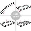 Vehowy Low Profile Box Spring TwinXL Size, 3 Inch Box Spring for TwinXL Bed, Heavy Duty Mattress Foundation, Metal Bed Base,Non-Slip,Easy Assembly