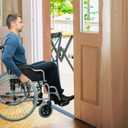 Vinyl Floor Transition Strip Door Threshold Self Adhesive 36 inch, Thresholds for Doorways, Edge-Reducer Transition-Strips for Door/Floor (Wood Grain Gray)