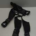 Idepet Dog Suspender Boots, Tall Dog Boots Anti-Slip & Fall Waterproof Shoes Leggings, Adjustable Suspender Boots for Dogs Winter Snow Rain Hiking Paws Protector(Black, 4)