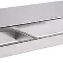 APLusee Double Toilet Paper Holder with Shelf, 304 Stainless Steel Brushed Nickel Bathroom Tissue Holder, Commercial Paper Roll Dispenser Wall Mounted