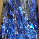 Gyufise 6 Pack Graduation 2025 Metallic Foil Spray Centerpiece Grad Cap 2025 Table Decoration Burst Table Centerpieces Decor for Class of 2025 Graduation Party Supplies Black Blue