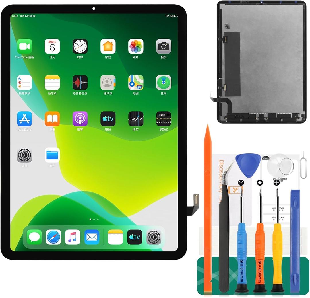 for iPad Air 4 2020 LCD Screen Replacement iPad Air 4 10.9 LCD Display A2324 Touch Digitizer Compatible with Model A2072, A2325, A2316 Assembly Repair Parts Kits