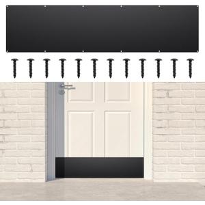 Metal Door Kick Plate for Bottom of Door, 8 x 30 Inches Strike Plates with Screws, Exterior/Interior Door Protection Plate, Door Plate for Decor Avoid The Door from Kicking