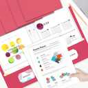 Folders with Pockets,IntoJoy 50 Pack Two Pocket Folders Business Card Holder Paper Folders with Prongs for School Office Filing Cabinet Resume Portfolio (Magenta)