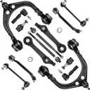 Front Upper & lower Control Arm Kit with Ball Joint Left and Right Forward Rearward Suspension Kit for 2011 2012 2013 2014 2015 2016 2017 Chrysler 300 Dodge Challenger Charger RWD Models