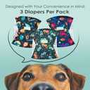 wegreeco Washable Male Dog Belly Band (Stylish Pattern)- Pack of 3 - Male Dog Belly Wrap, Dog Diapers Male (Marine Horse, X-Small)