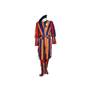 VEECOOCOS Men's Swiss Guard Uniform Cosplay Costume Christmas Carnival Costume Suit XL